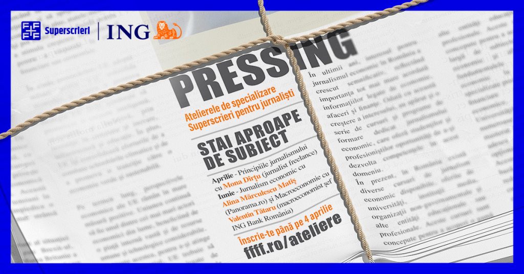 Atelierele Superscrieri, workshopuri despre jurnalismul economic – cursuri pentru jurnaliști