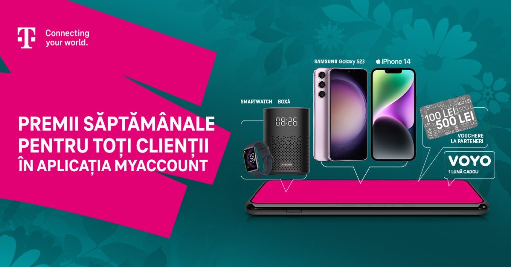 Campania promoțională Premii în MyAccount poate aduce o lună de acces la VOYO clienților Telekom Romania Mobile