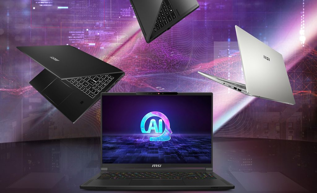 MSI a prezentat la COMPUTEX 2024 laptopuri AI+ de gaming și de business de ultimă generație