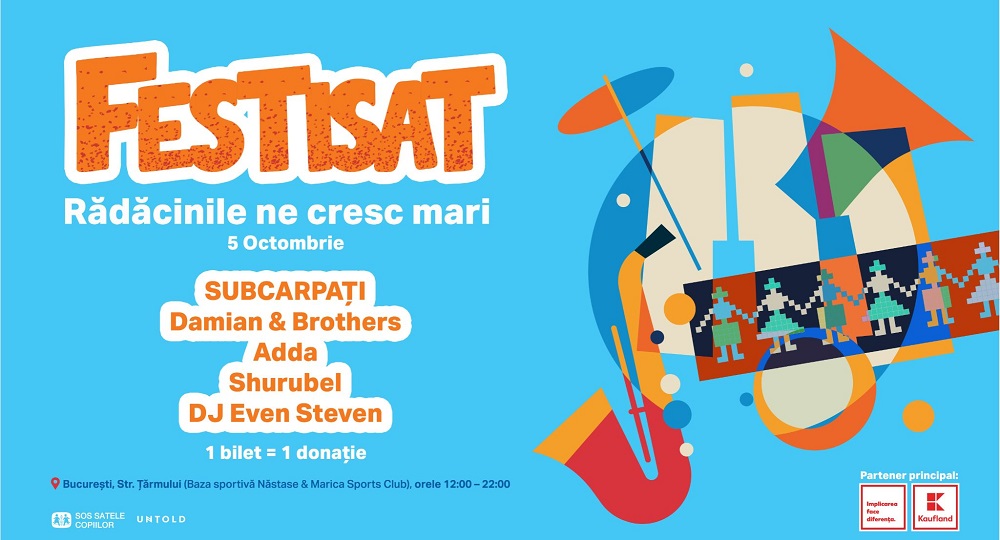 Festivalul caritabil FestiSAT, ediția a doua – organizat de SOS Satele Copiilor România pe 5 octombrie 2024