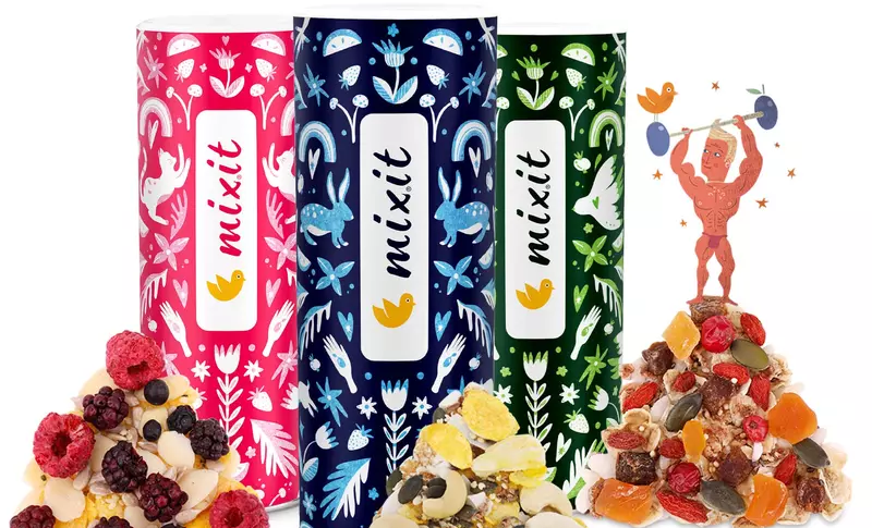 Portofoliul vegan Mixit: mic dejun, gustări, băuturi și ingrediente pentru rețete rapide